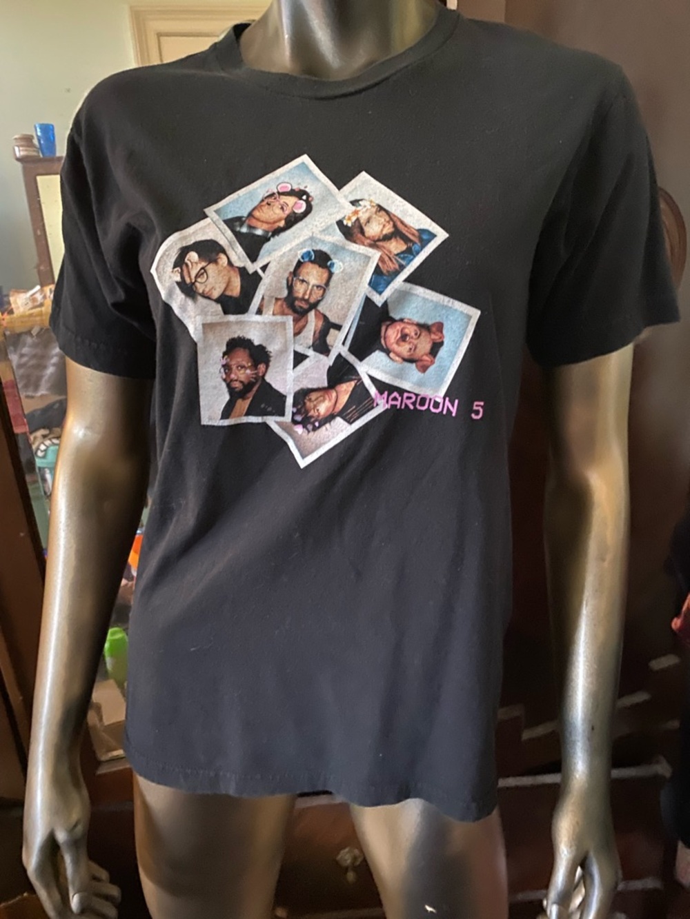 Black Maroon 5 concert Band T‑Shirt